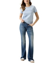 GUESS STUDS SCRIPT Camiseta de manga corta azul a&eacute;reo - camiseta - 4