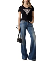 GUESS ZEBRA TRIANGLE Camiseta de manga corta jetbla - camiseta - 3