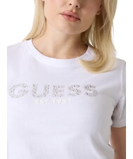 GUESS STUDS SCRIPT Camiseta de manga corta purwhite - camiseta - 5