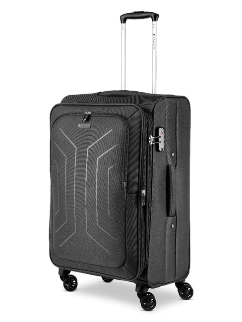 HEXA SOFT Carro mediano, expandible negro - Trolley Semirr&iacute;gidos
