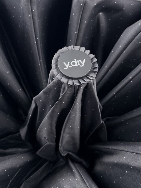 DANDY paraguas plegable autom&aacute;tico lunares negros oscuros - Paraguas