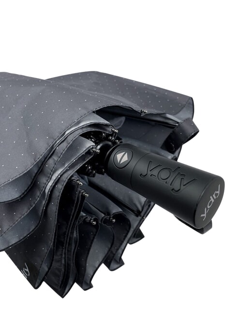 DANDY paraguas plegable autom&aacute;tico lunares negros oscuros - Paraguas