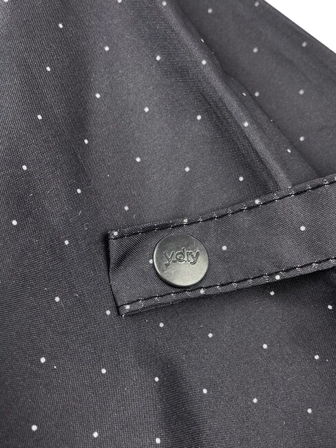 DANDY paraguas plegable autom&aacute;tico lunares negros oscuros - Paraguas