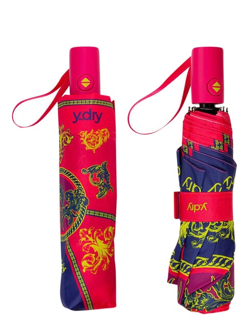 DECO paraguas plegable autom&aacute;tico fucsia - Paraguas