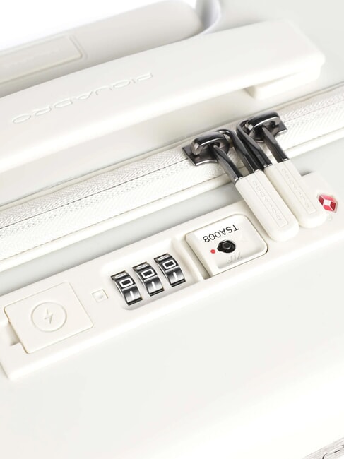PQ-LIGHT Trolley de cabina ultrafino blanco - Equipaje de mano