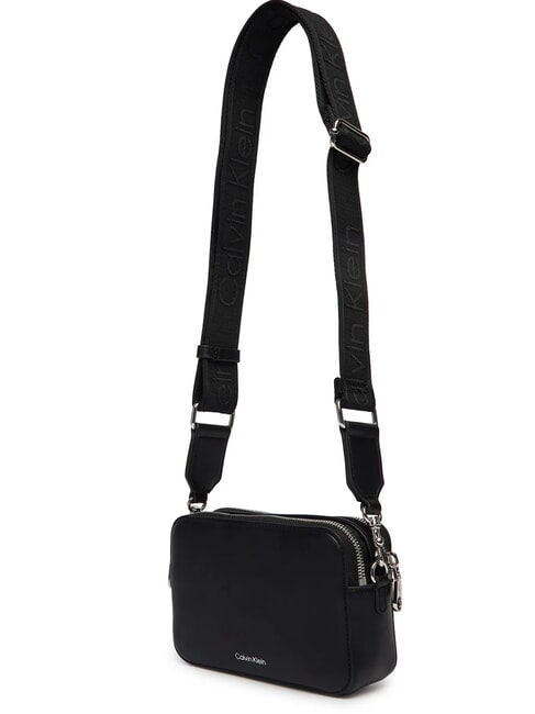 SIGNATURE LOGO STRAP Estuche para c&aacute;mara con doble funci&oacute;n N&iacute;quel negro/brillante - Bolsos Mujer