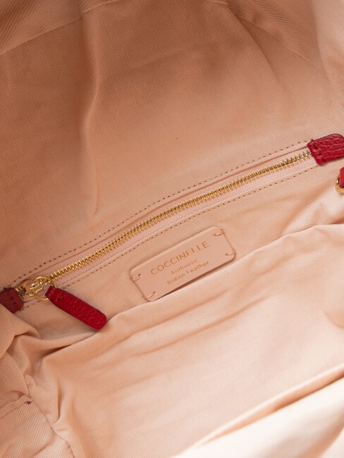 JINNY Mochila de cuero sangr&iacute;a - Bolsos Mujer