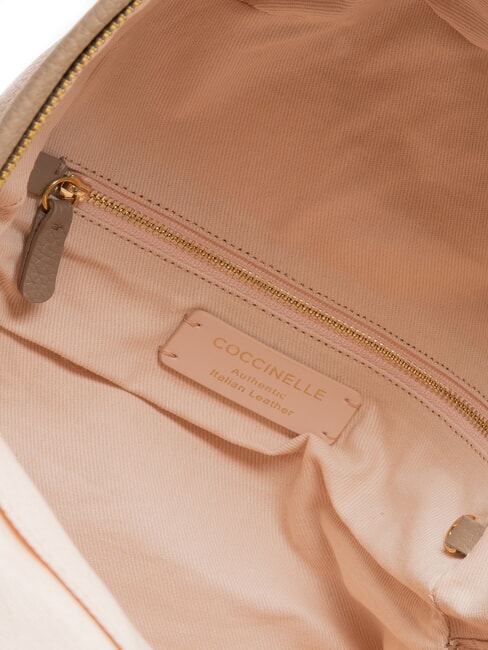 JINNY Mochila de cuero topo c&aacute;lido - Bolsos Mujer