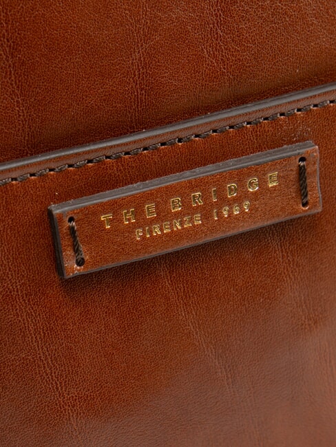 CECILIA Bolso cubo de cuero BROWN - Bolsos Mujer