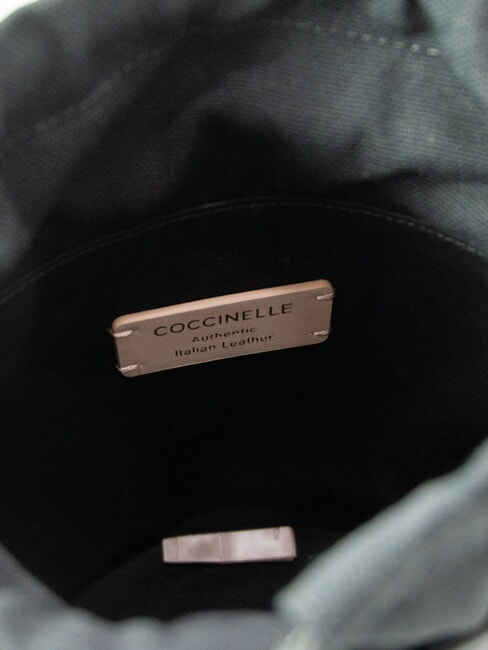 CHARLOTTE Mini bolso cubo de piel negro - Bolsos Mujer