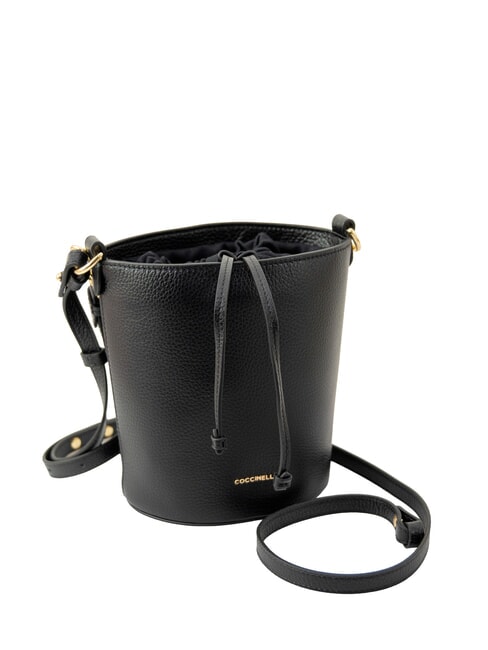 CHARLOTTE Mini bolso cubo de piel negro - Bolsos Mujer
