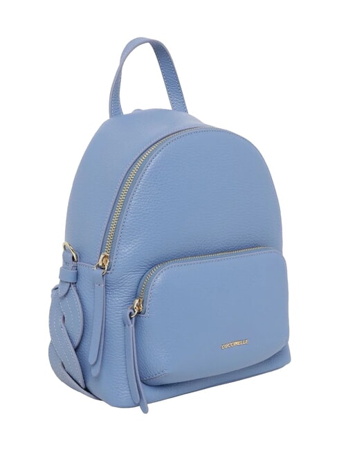 CHARLOTTE Mochila de cuero azul - Bolsos Mujer