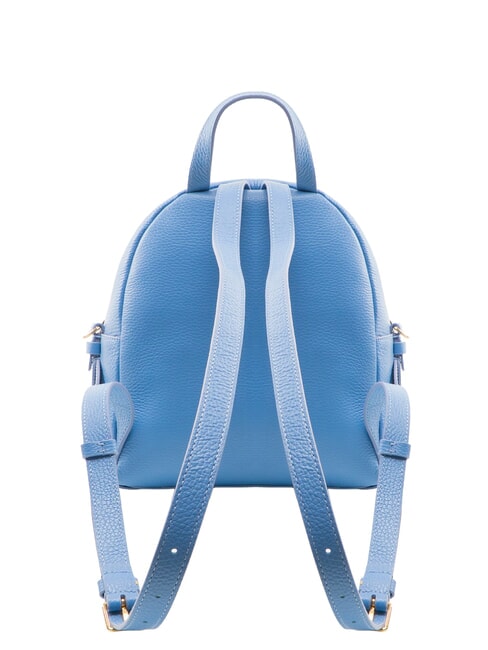 CHARLOTTE Mochila de cuero azul - Bolsos Mujer