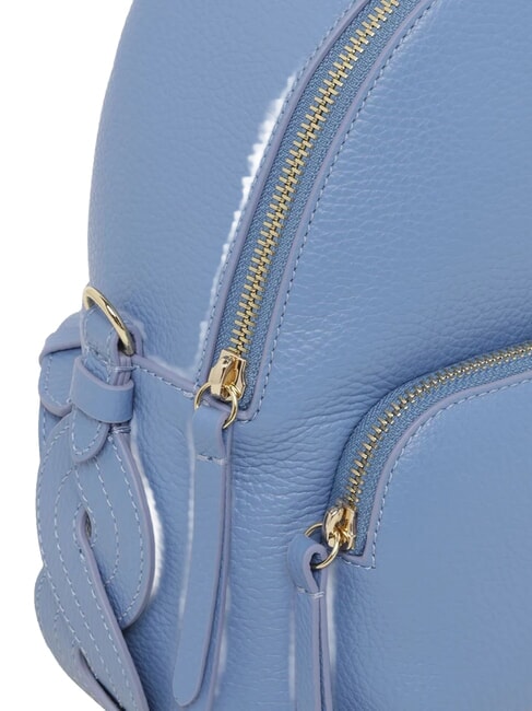 CHARLOTTE Mochila de cuero azul - Bolsos Mujer