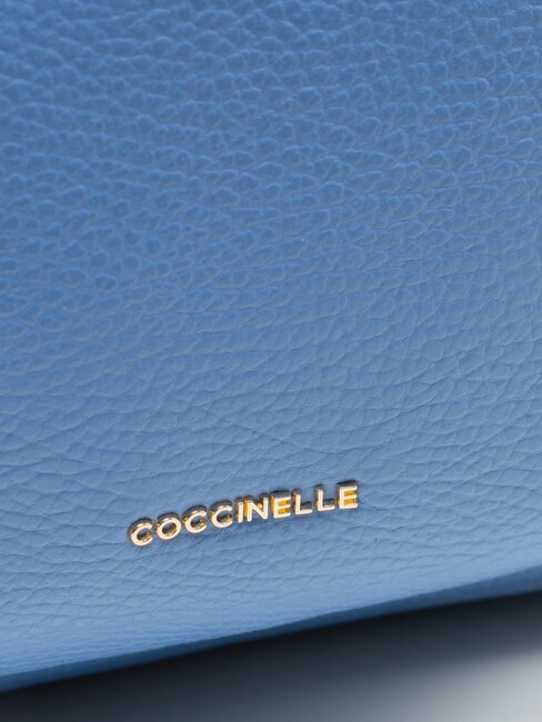 CHARLOTTE Mochila de cuero azul - Bolsos Mujer