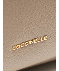 COCCINELLE CHARLOTTE Mochila de cuero topo c&aacute;lido - Bolsos Mujer - 3