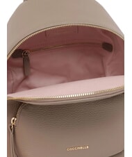 COCCINELLE CHARLOTTE Mochila de cuero topo c&aacute;lido - Bolsos Mujer - 5
