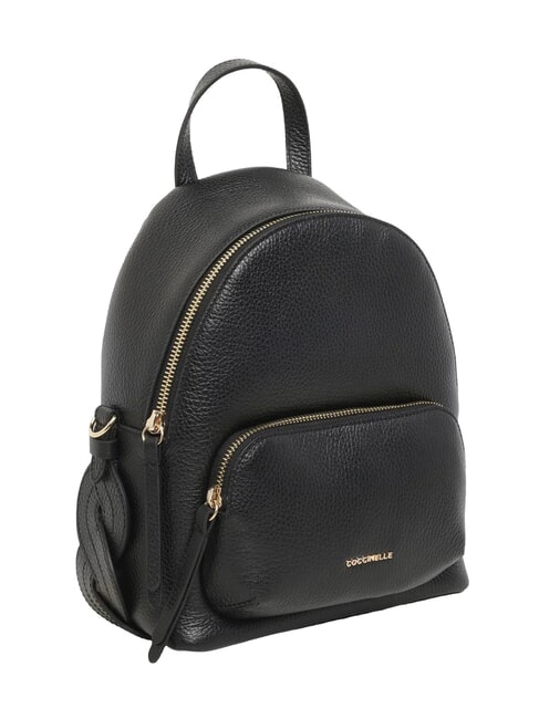 CHARLOTTE Mochila de cuero negro - Bolsos Mujer