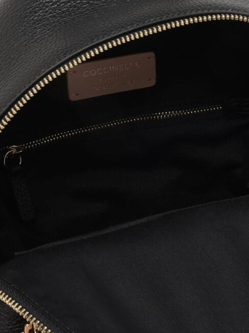 CHARLOTTE Mochila de cuero negro - Bolsos Mujer
