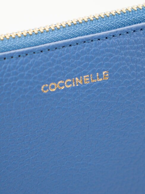 LORINE Bolso de mano de cuero azul - Bolsos Mujer