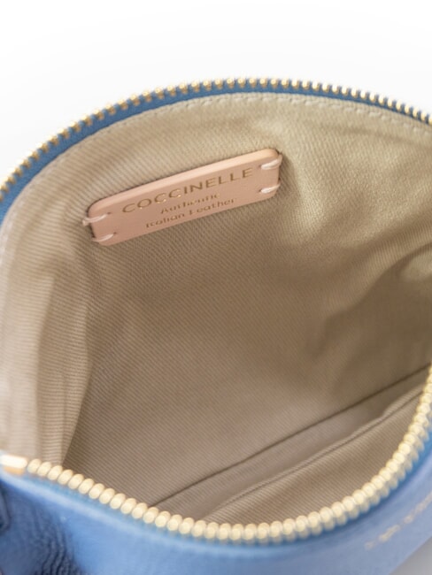 LORINE Bolso de mano de cuero azul - Bolsos Mujer