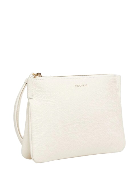LORINE Bolso de mano de cuero blanco - Bolsos Mujer