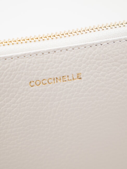 LORINE Bolso de mano de cuero blanco - Bolsos Mujer