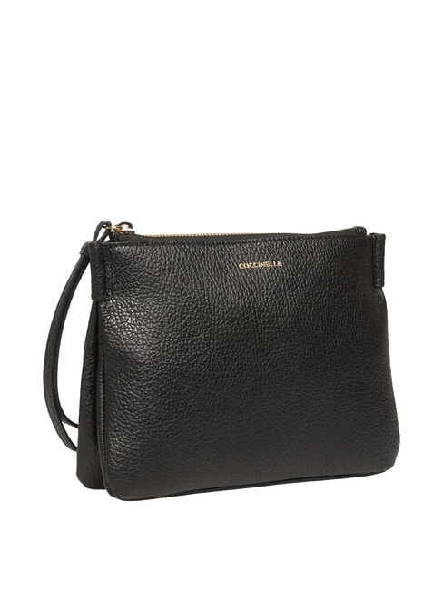 LORINE Bolso de mano de cuero negro - Bolsos Mujer