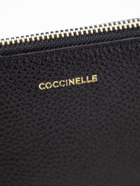 LORINE Bolso de mano de cuero negro - Bolsos Mujer