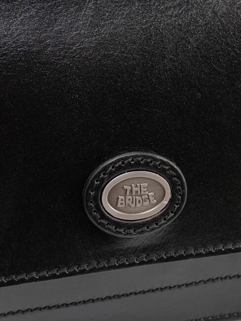 STORY Ri&ntilde;onera de cuero negro - Bolsos Mujer