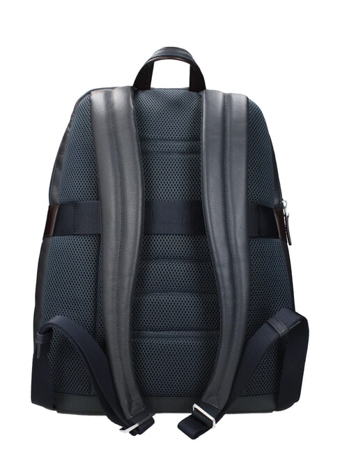 X1 Mochila de cuero para port&aacute;til de 15,6" azul / marr&oacute;n - Mochilas para port&aacute;til