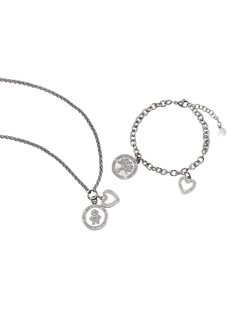 LOVE SPECIAL Kit de pulsera y collar ACERO - Pulseras