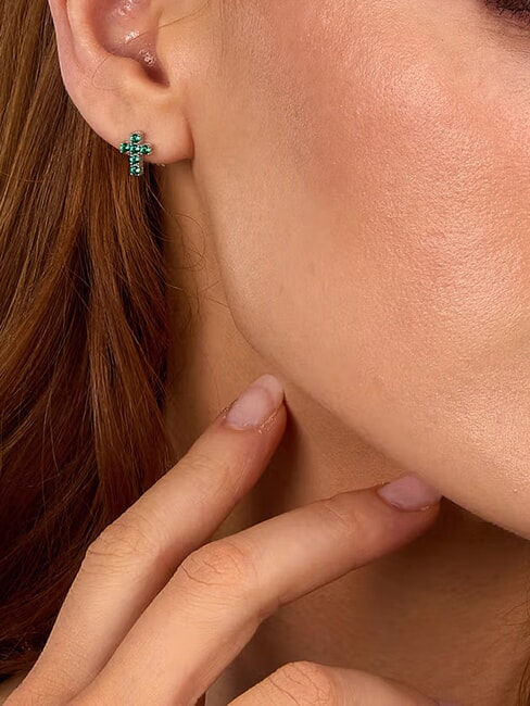 TESORI Pendientes GRIS - Pendientes