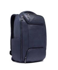 PIQUADRO CRONUS Mochila para port&aacute;til de 14", de piel. azul - Mochilas para port&aacute;til - 2