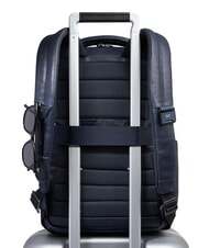 PIQUADRO CRONUS Mochila para port&aacute;til de 14", de piel. azul - Mochilas para port&aacute;til - 3