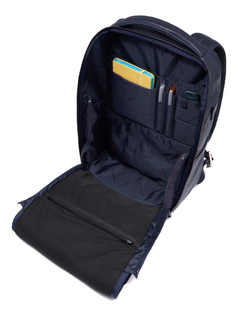 CRONUS Mochila para port&aacute;til de 14", de piel. azul - Mochilas para port&aacute;til