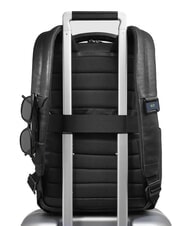 PIQUADRO CRONUS Mochila para port&aacute;til de 14", de piel. negro - Mochilas para port&aacute;til - 2
