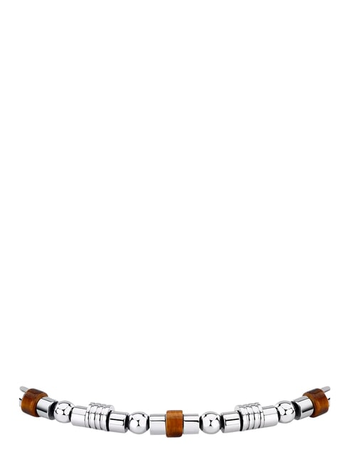 PIETRE Pulsera de acero y piedras preciosas ACERO - Pulseras de hombre