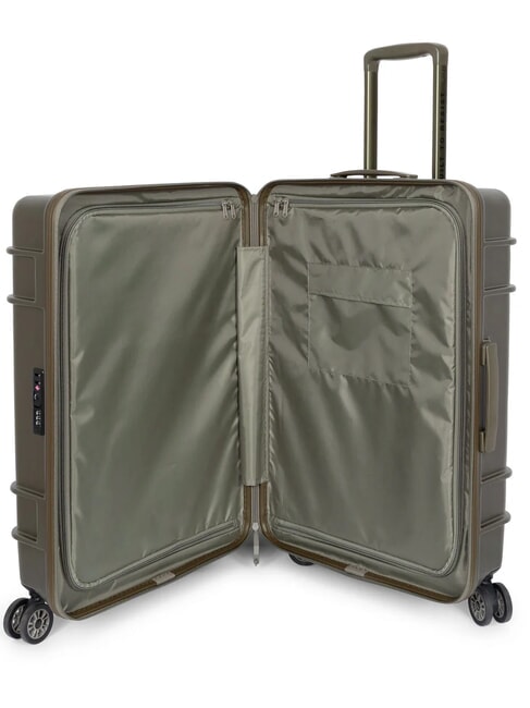 RESIST'R ZIP L Carro grande caqui mon&oacute;tono - Trolley R&iacute;gidos