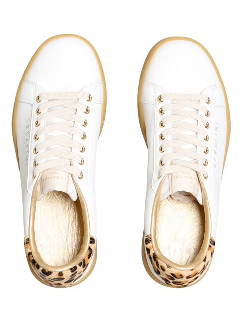J CONNORS Zapatillas leopardo blanco miel lenguado - Zapatos Mujer