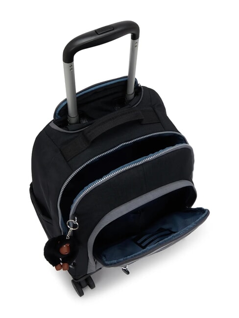 NEW ZEA Mochila con ruedas y soporte para port&aacute;til negro - Mochilas con ruedas