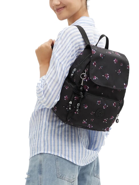 CITY ZIP S Mochila con m&uacute;ltiples bolsillos flor nocturna - Bolsos Mujer