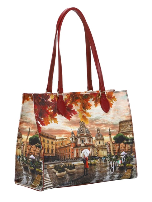 YESBAG Bolso de compras grande, bolso de hombro Roma lloviendo - Bolsos Mujer