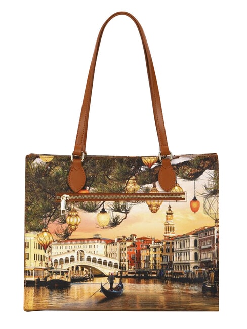 YESBAG Bolso de compras grande, bolso de hombro Venecia navide&ntilde;a - Bolsos Mujer