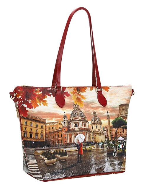 YESBAG Bolso de compras grande, bolso de hombro Roma lloviendo - Bolsos Mujer