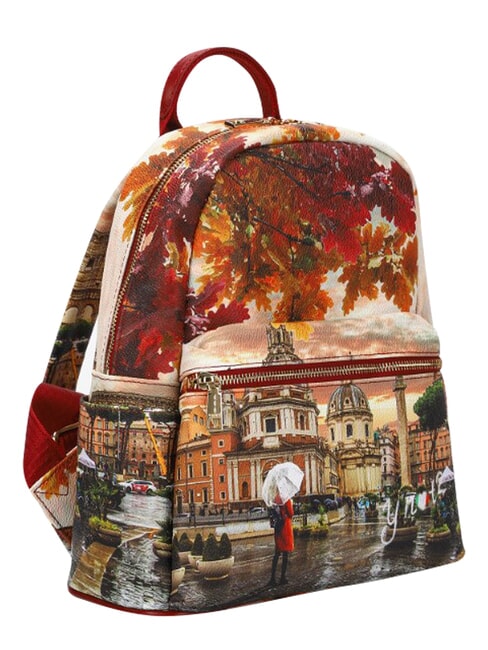 YESBAG Mochila con bolsillo frontal Roma lloviendo - Bolsos Mujer