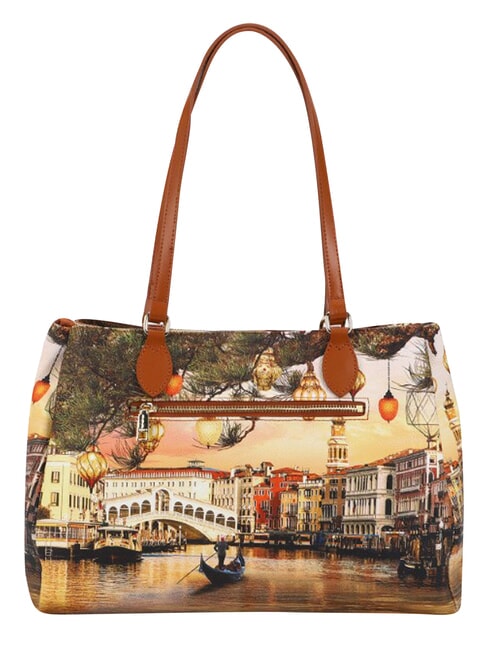 YESBAG Bolso de hombro M Venecia navide&ntilde;a - Bolsos Mujer