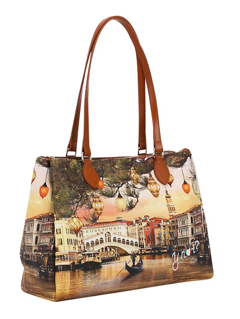 YESBAG Bolso de hombro M Venecia navide&ntilde;a - Bolsos Mujer