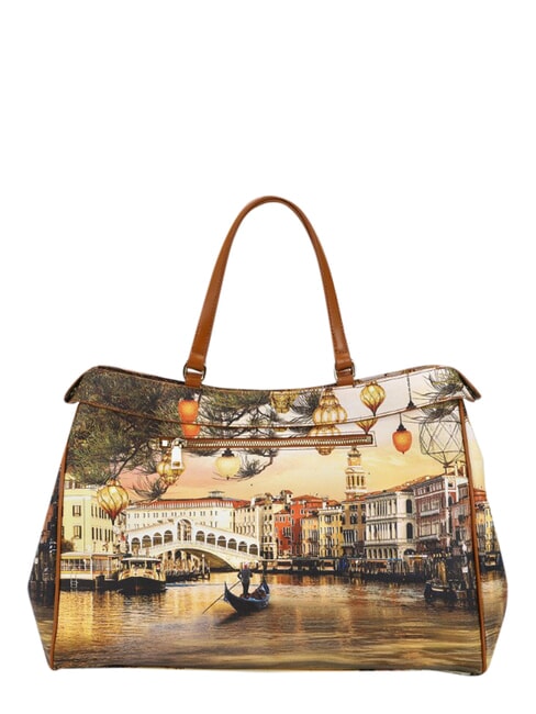YESBAG Bolso de hombro XL Venecia navide&ntilde;a - Bolsos Mujer