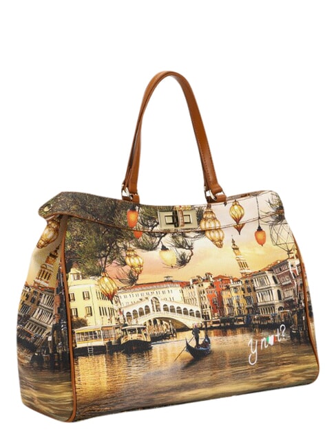 YESBAG Bolso de hombro XL Venecia navide&ntilde;a - Bolsos Mujer